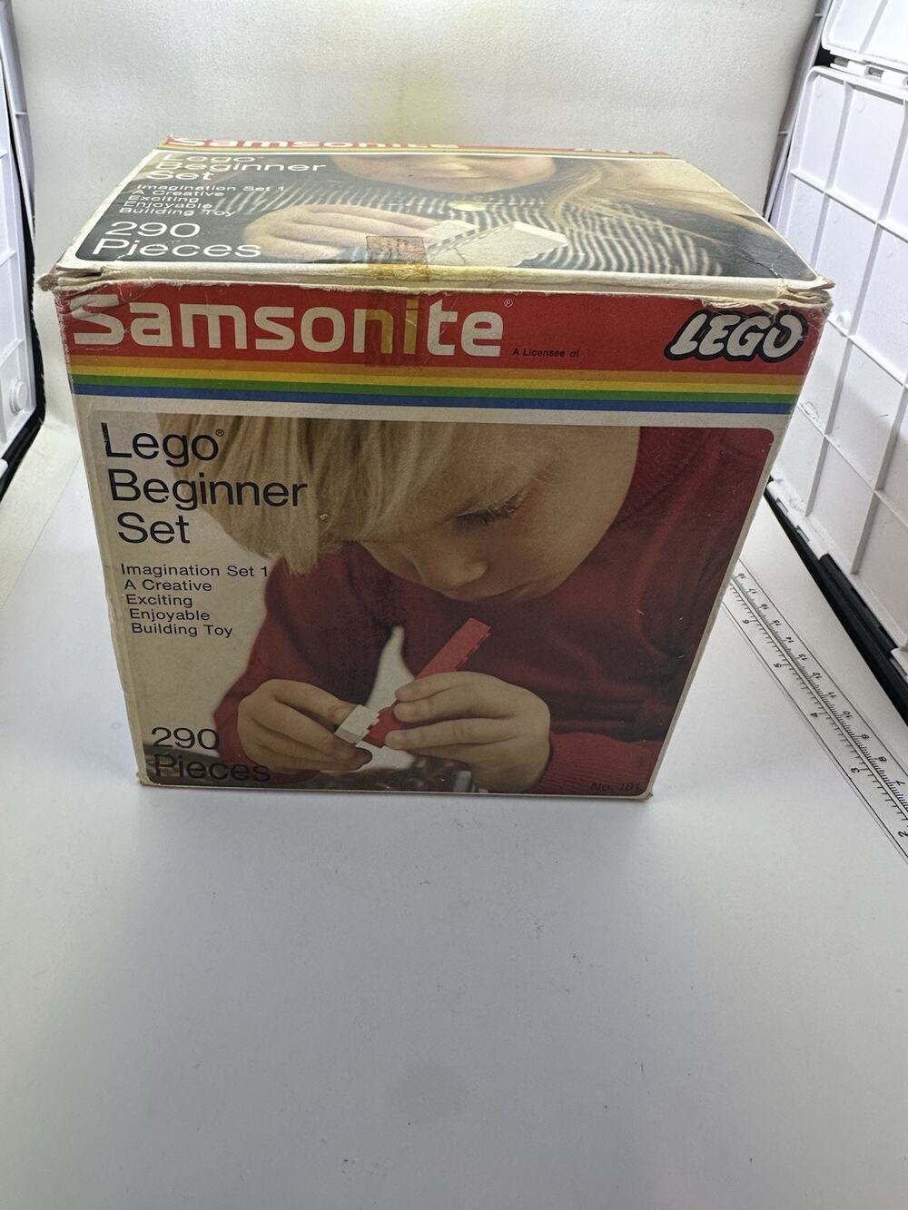 Lego Beginner Set By Samsonite 290 pieces In Original Box Rare Vintage Retro
